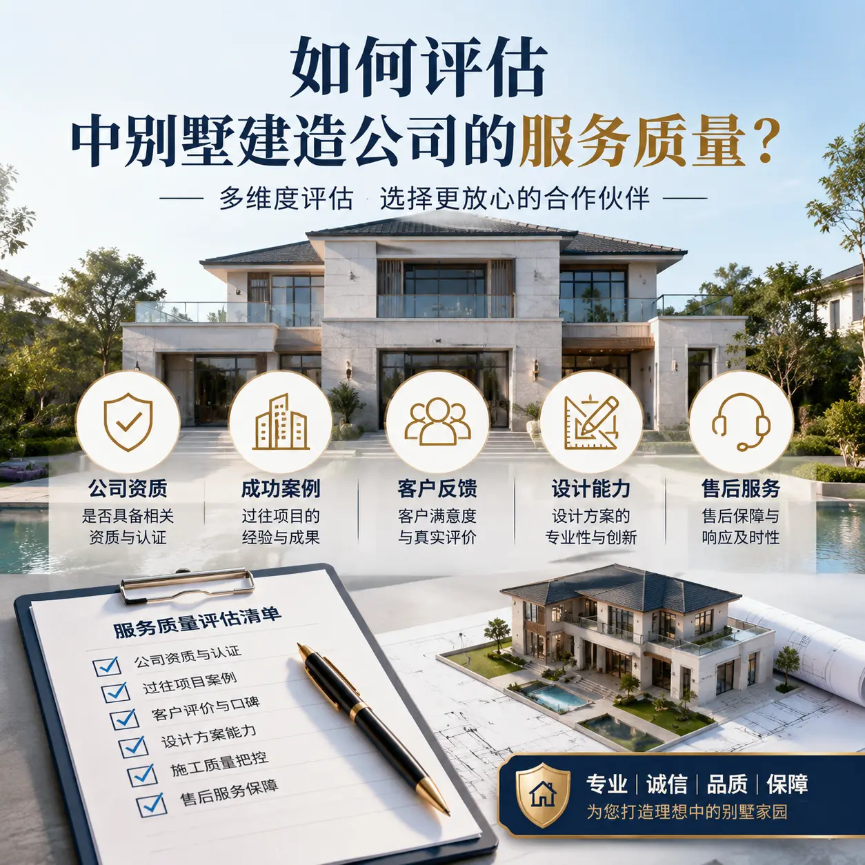 如何评估 印江 中别墅建造公司的服务质量？